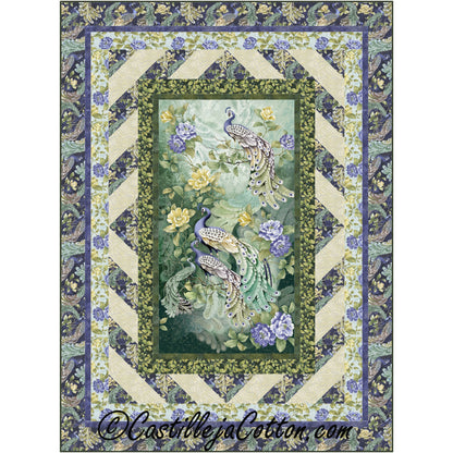 Feathered Peacock Quilt Pattern CJC-51721 - Paper Pattern