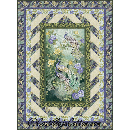 Feathered Peacock Quilt Pattern CJC-51721 - Paper Pattern