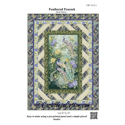 Feathered Peacock Quilt Pattern CJC-51721 - Paper Pattern