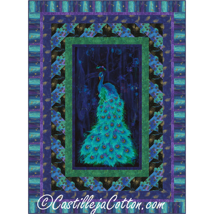 Feathered Peacock Quilt CJC-51722e - Downloadable Pattern