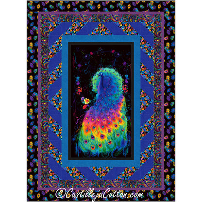 Feathered Peacock Quilt Pattern CJC-51723 - Paper Pattern