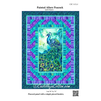 Painted Allure Peacock Quilt Pattern CJC-51725 - Paper Pattern