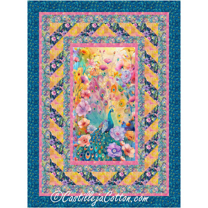 Beauty Peacock Quilt Pattern CJC-51728 - Paper Pattern