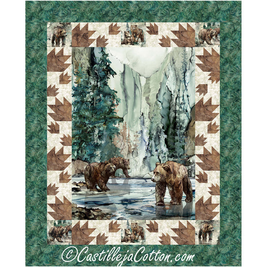 Bears Fishing Quilt Pattern CJC-51764 - Paper Pattern