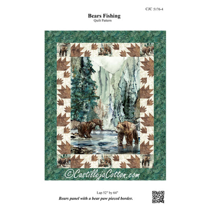Bears Fishing Quilt Pattern CJC-51764 - Paper Pattern