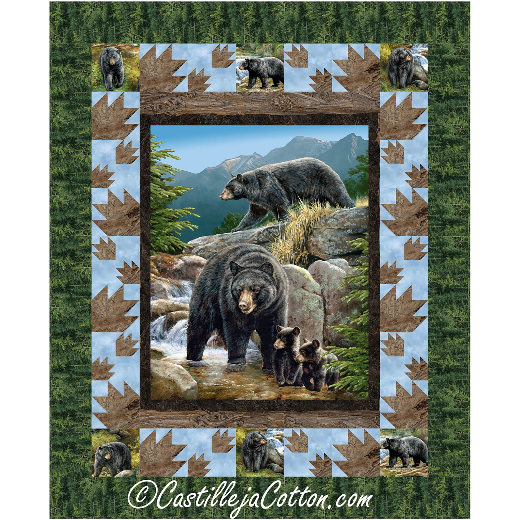 Bear Family Quilt Pattern CJC-51766 - Paper Pattern – QuiltWoman.com
