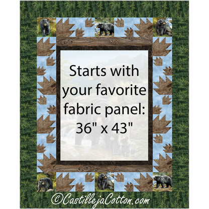 Bear Family Quilt Pattern CJC-51766 - Paper Pattern