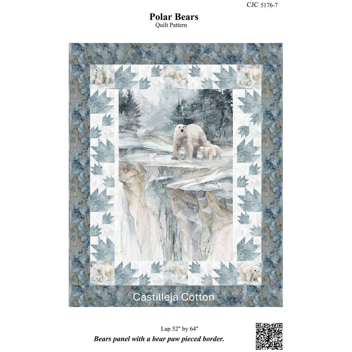 Polar Bears Quilt Pattern CJC-51767 - Paper Pattern