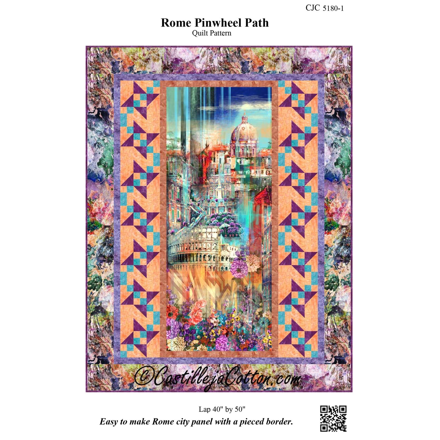 Rome Pinwheel Path Quilt Pattern CJC-51801 - Paper Pattern