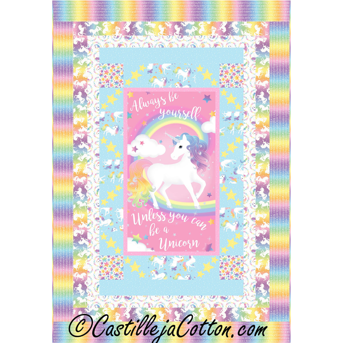Unicorn Magic Twin Quilt Pattern CJC-51861w  - Wholesale Product