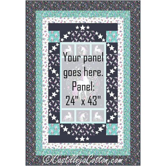 Unicorn Dreams Twin Quilt Pattern CJC-51862 - Paper Pattern