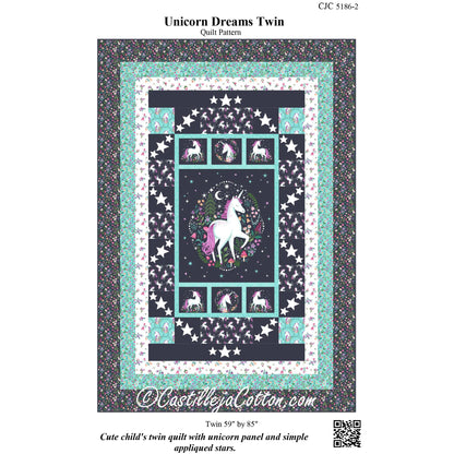 Unicorn Dreams Twin Quilt Pattern CJC-51862 - Paper Pattern