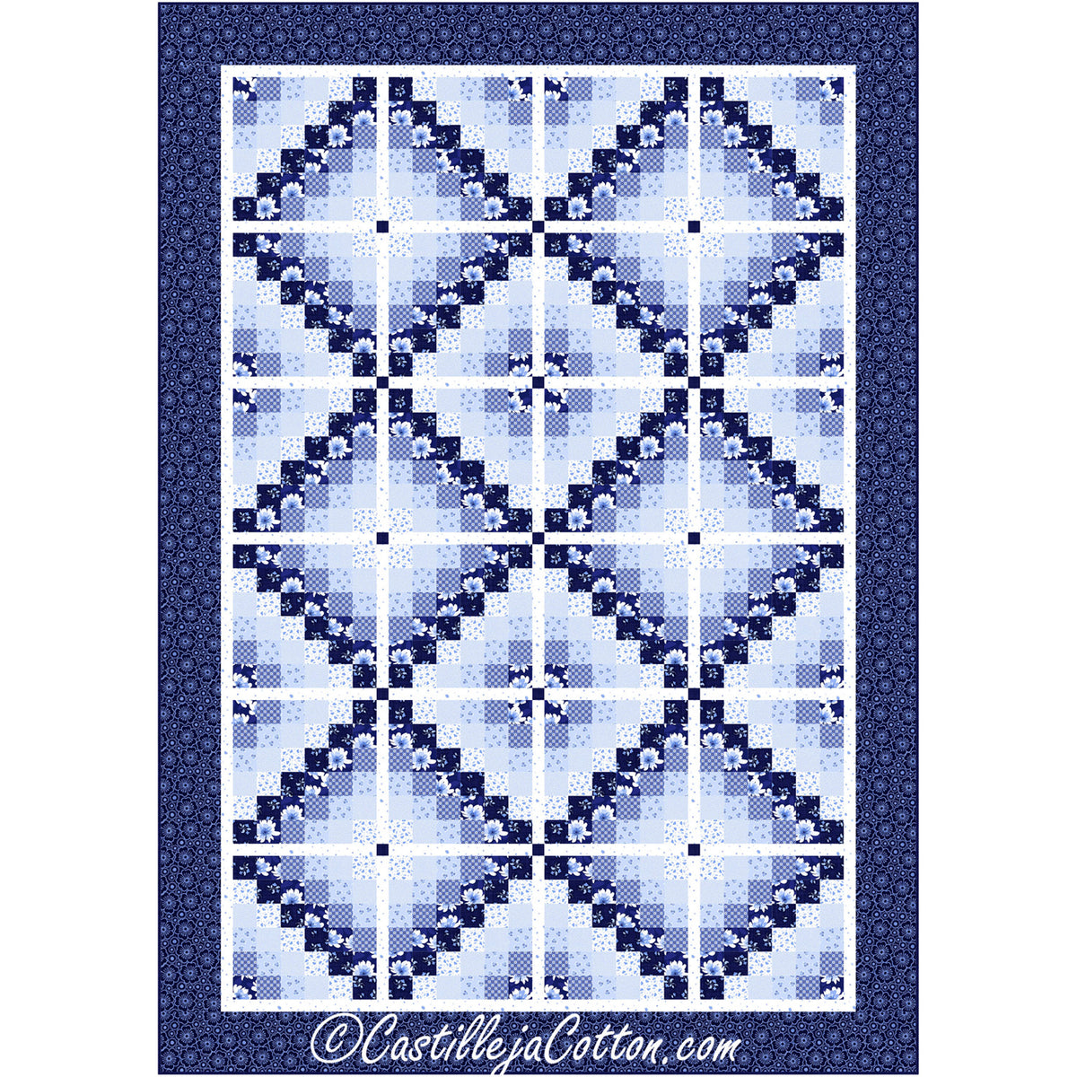 Madison Six Diamonds Quilt CJC-51877e - Download Pattern