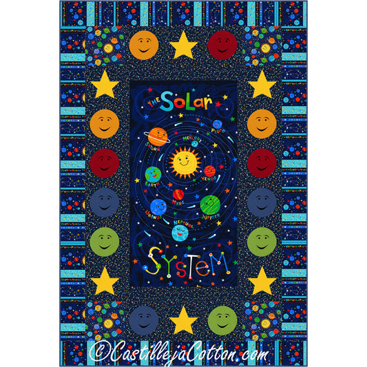 Solar Power Lap Quilt CJC-51882e - Downloadable Pattern