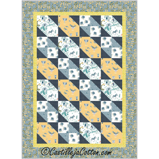 Triple Four Patch Stars Quilt Pattern CJC-51891 - Paper Pattern