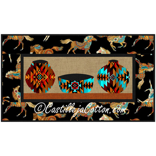 Pottery Shelf Wall Hanging CJC-51912e - Downloadable Pattern