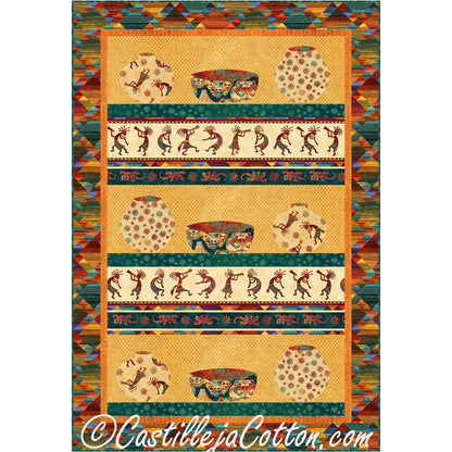 Southwest Pottery Lap Quilt Pattern CJC-51921 - Paper Pattern