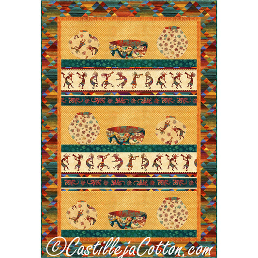 Southwest Pottery Lap Quilt CJC-51921e - Downloadable Pattern
