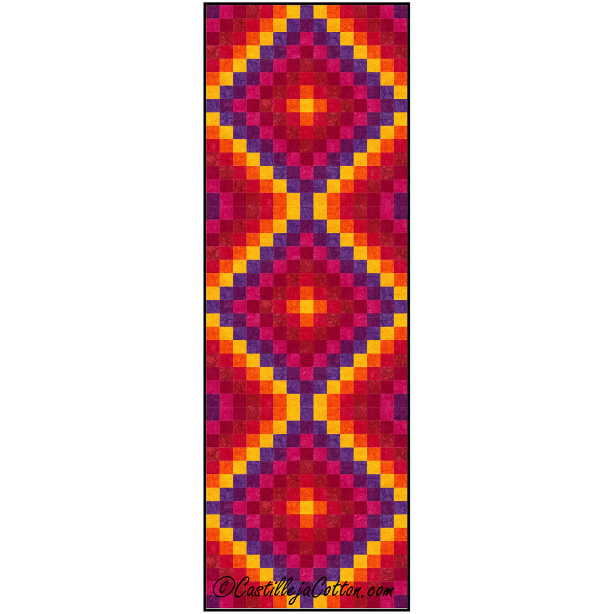 Warm Hexies Eight FQ Trip Runner Quilt Pattern CJC-519413w  - Wholesale Product