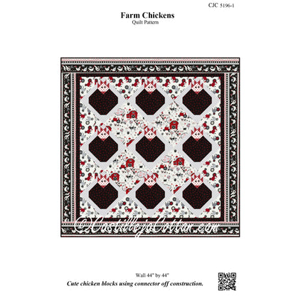 Farm Chickens Quilt Pattern CJC-51961w  - Wholesale Product