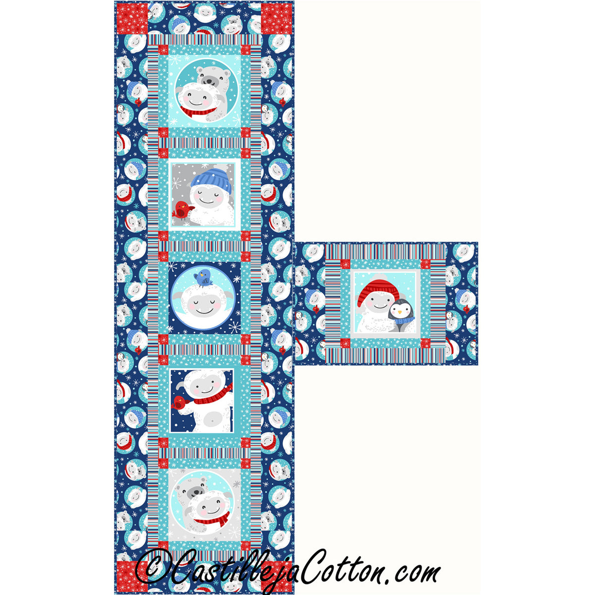 Five Sevens Table Set Quilt CJC-51970e - Downloadable Pattern