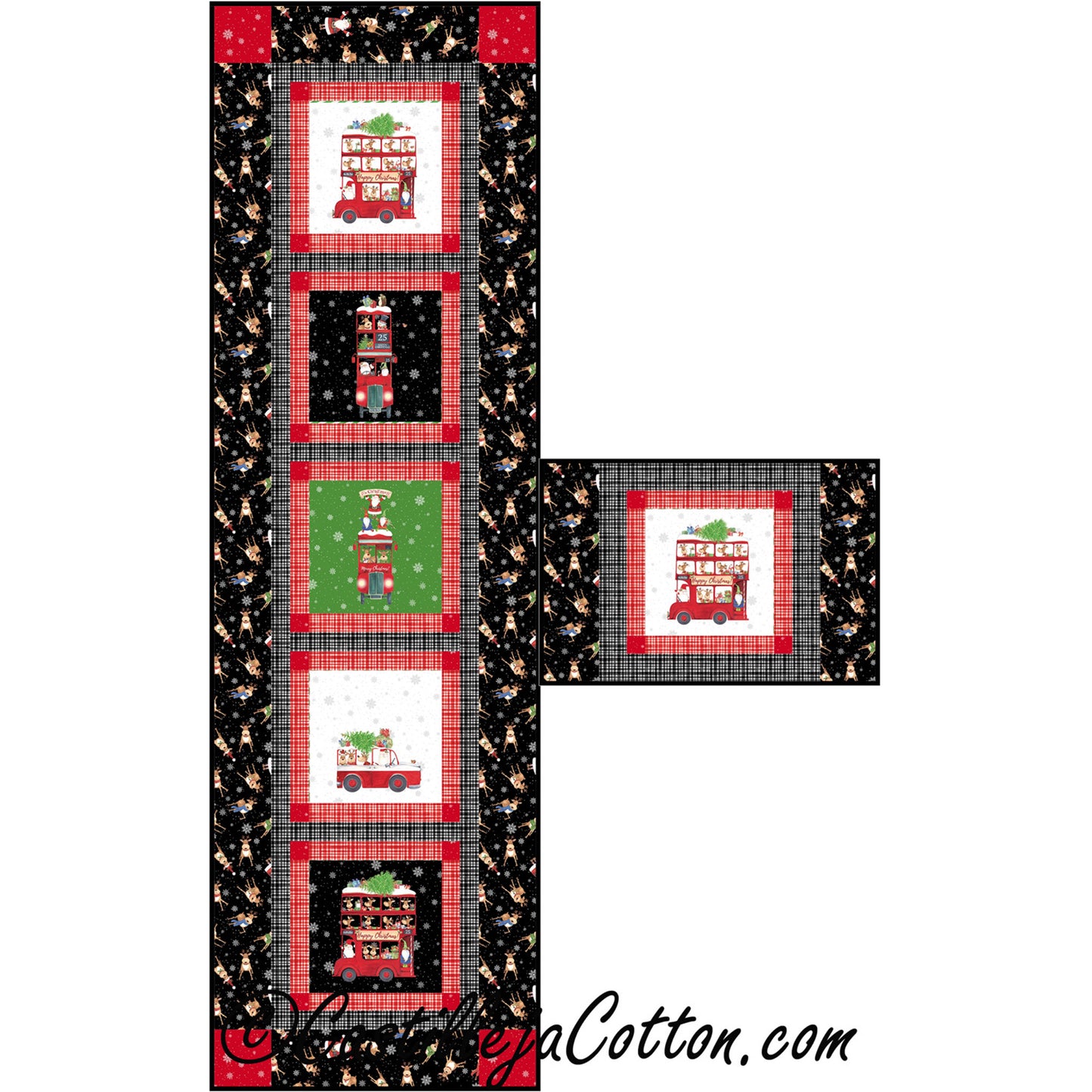 Five Sevens Table Set Quilt Pattern CJC-51973 - Paper Pattern