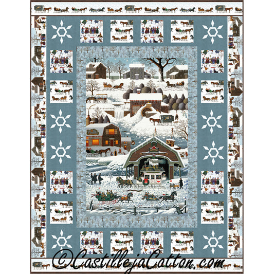 Snowflake Village Quilt Pattern CJC-51981 - Paper Pattern