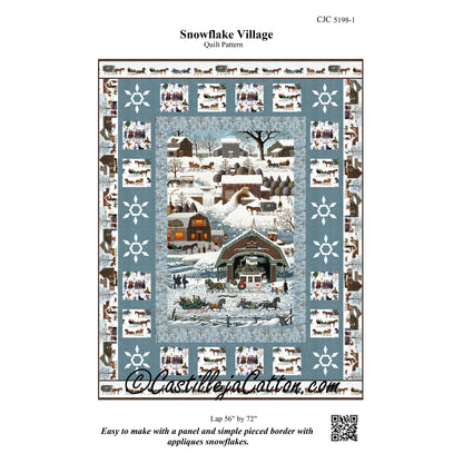 Snowflake Village Quilt Pattern CJC-51981 - Paper Pattern