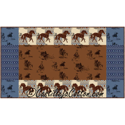 Wild and Free Horses Runner Pattern CJC-52032 - Paper Pattern