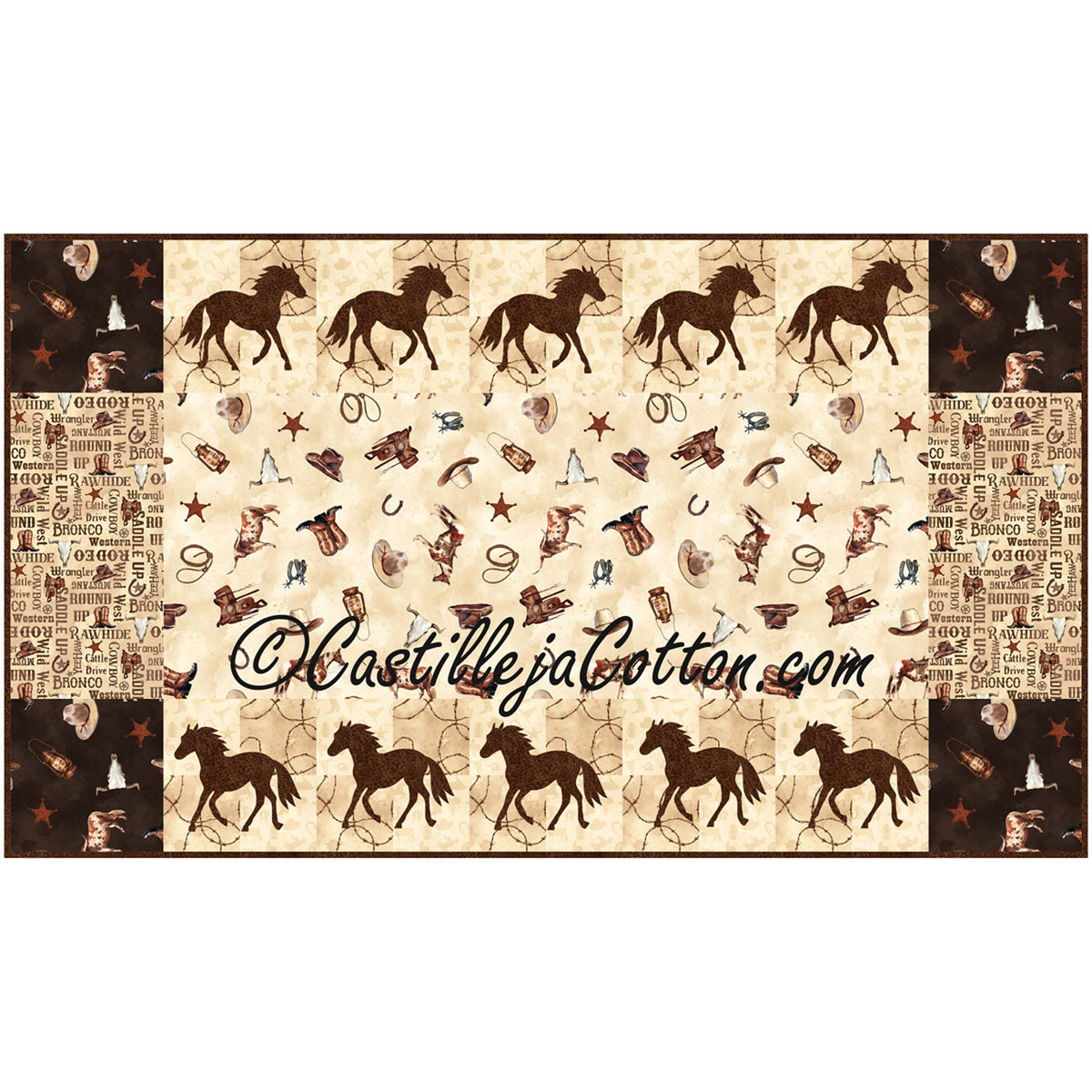 Wild Horses Runner Pattern CJC-52034 - Paper Pattern