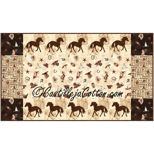 Wild Horses Runner Pattern CJC-52034 - Paper Pattern