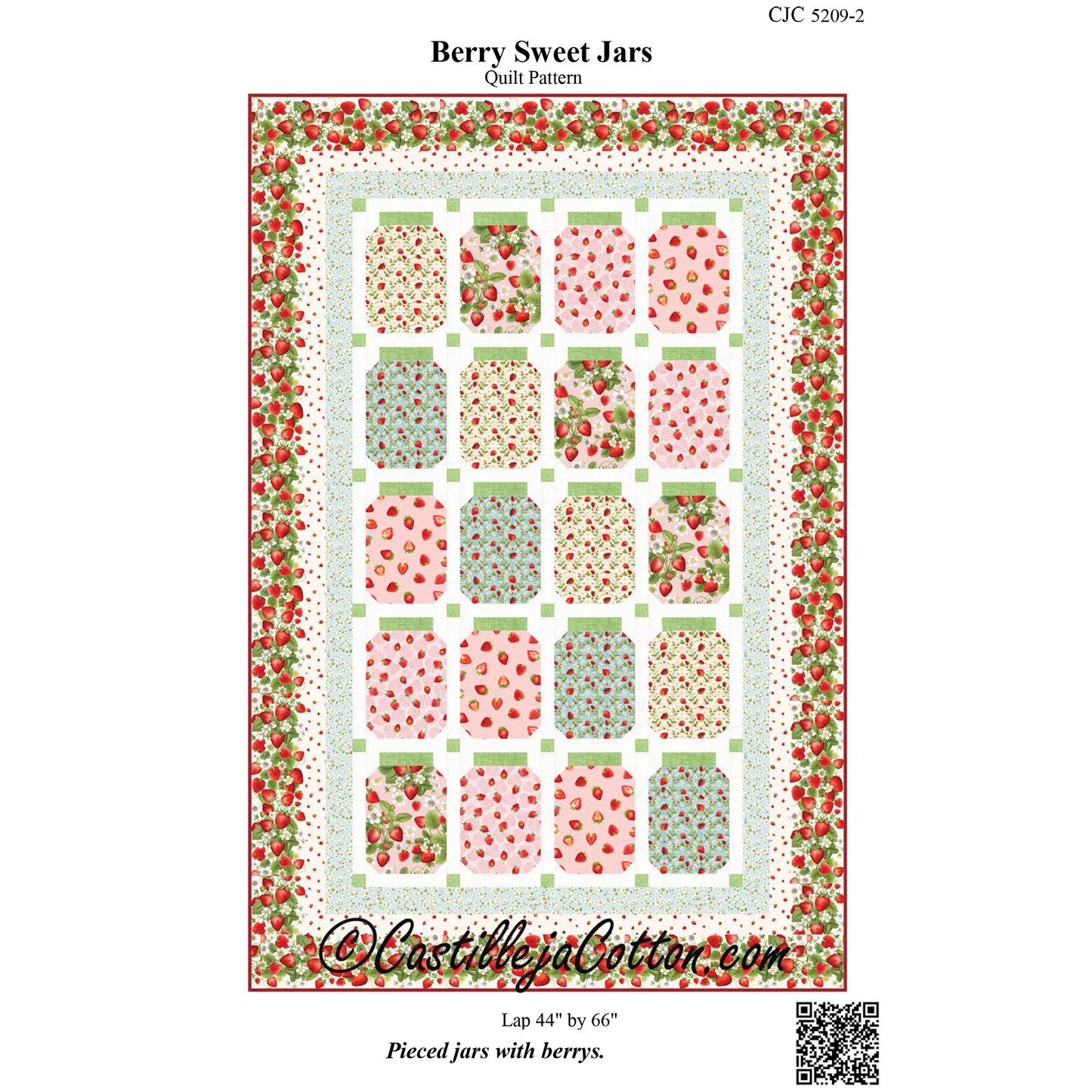 Berry Sweet Jars Quilt CJC-52092e - Downloadable Pattern