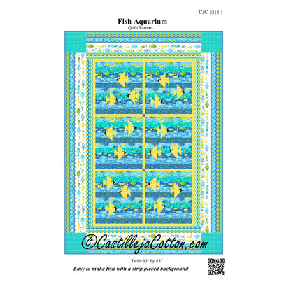 Fish Aquarium Quilt CJC-52181e - Downloadable Pattern