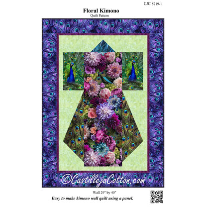 Floral Kimono Quilt Pattern CJC-52191 - Paper Pattern