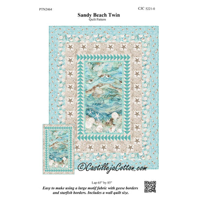 Sandy Beach Twin Quilt CJC-52210e - Downloadable Pattern