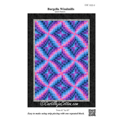Bargello Windmills Quilt CJC-52223e - Downloadable Pattern