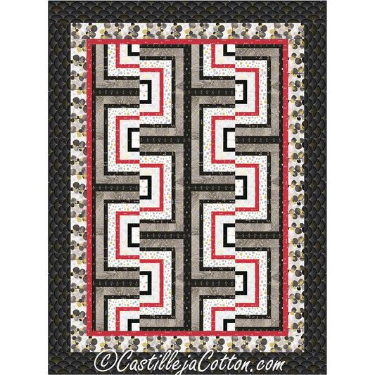 Log Cabin Maze Quilt CJC-52251e - Downloadable Pattern