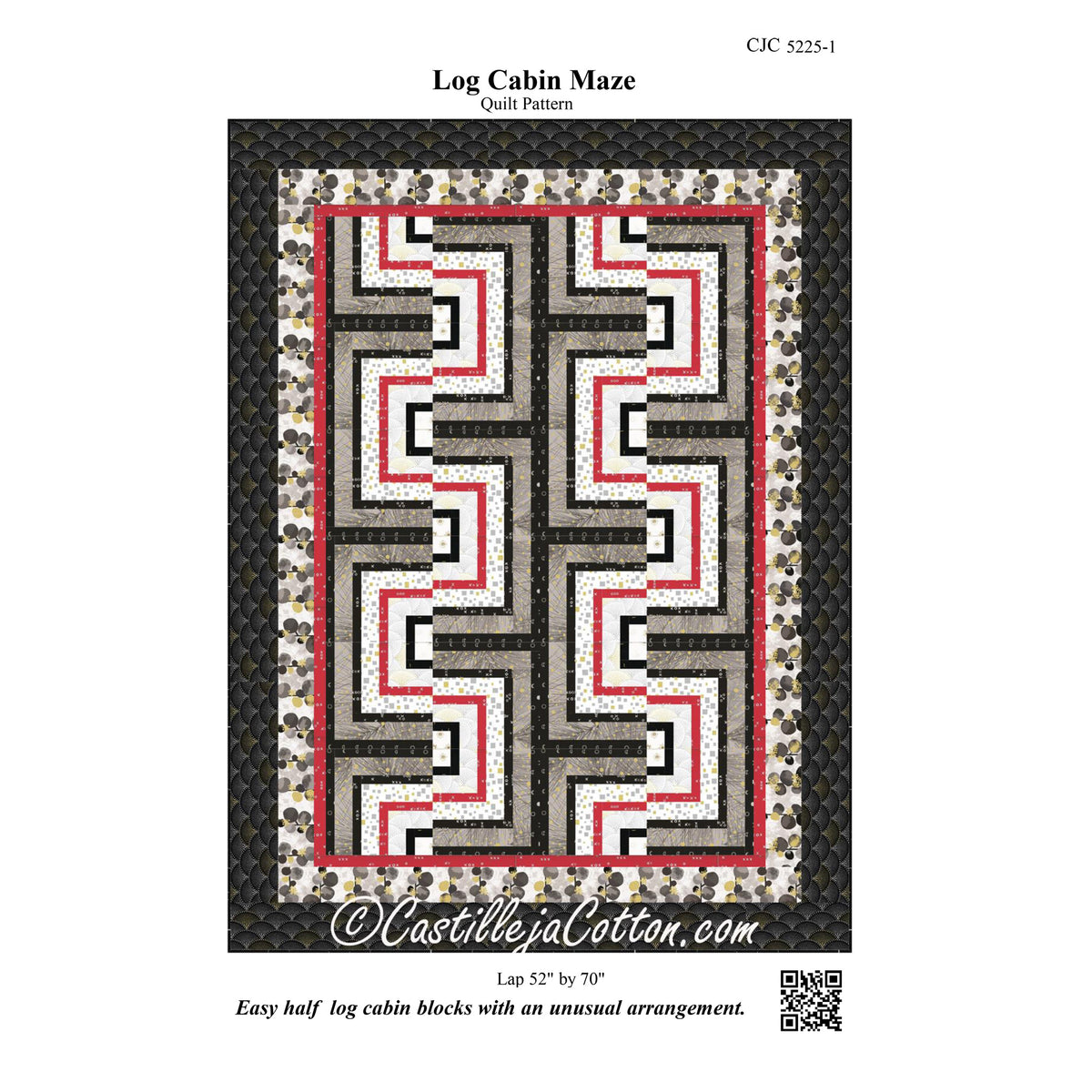 Log Cabin Maze Quilt CJC-52251e - Downloadable Pattern