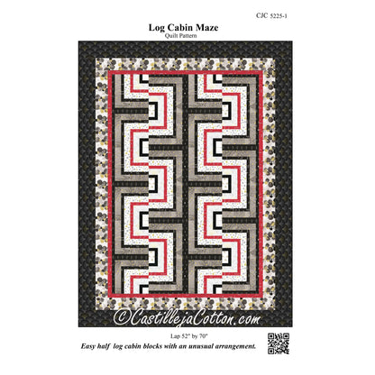 Log Cabin Maze Quilt CJC-52251e - Downloadable Pattern