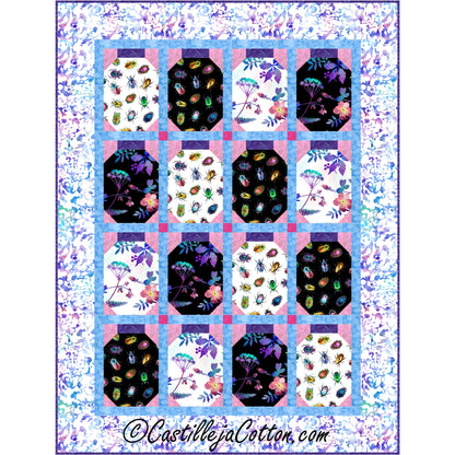 Flowers and Bugs Quilt Pattern CJC-52261 - Paper Pattern
