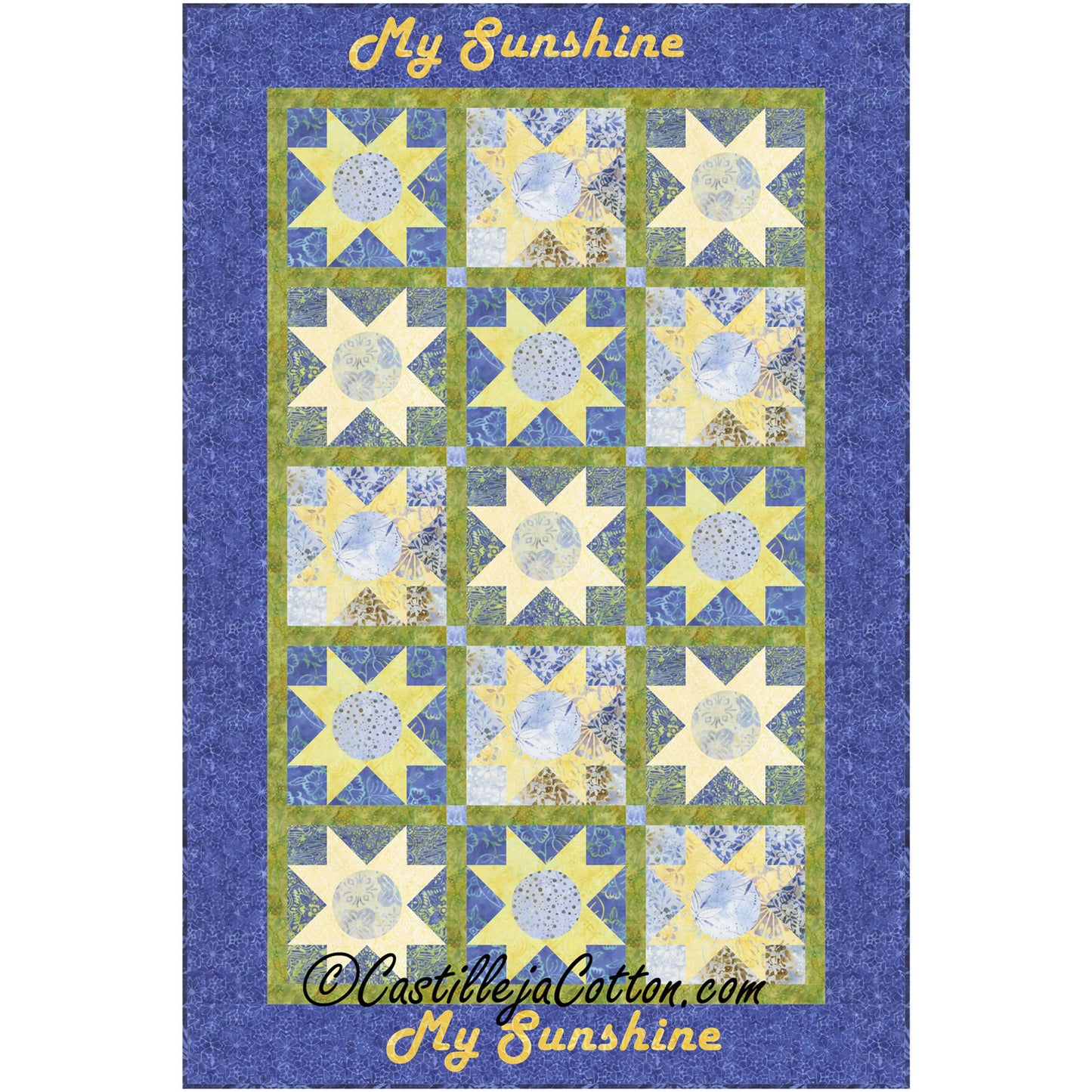 Sunshine Stars Quilt Pattern CJC-52271 - Paper Pattern