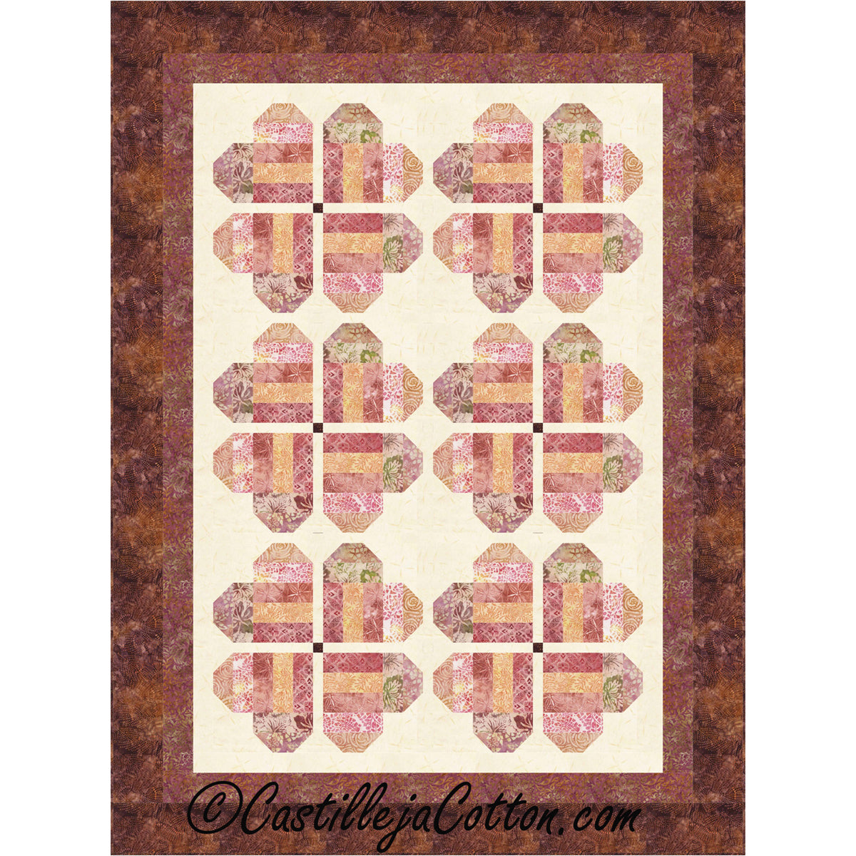 Heart Posies Quilt CJC-52291e - Downloadable Pattern