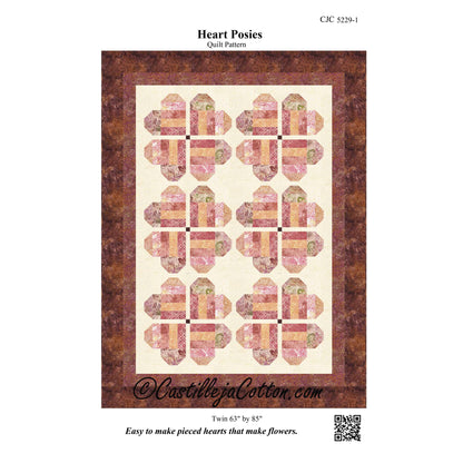 Heart Posies Quilt CJC-52291e - Downloadable Pattern