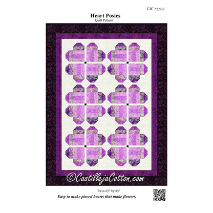 Heart Posies Quilt CJC-52292e - Downloadable Pattern