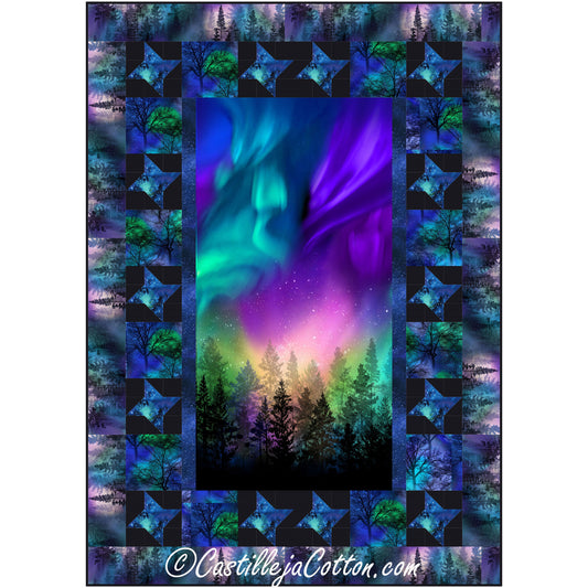 Northern Aurora Quilt CJC-52312e - Downloadable Pattern