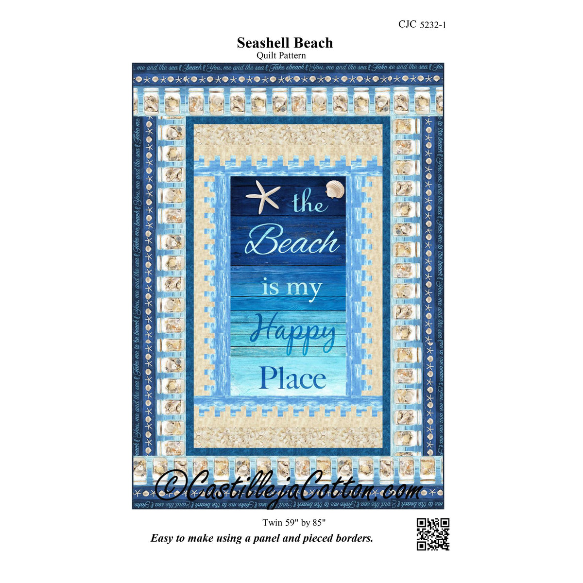 Seashell Beach Quilt Pattern CJC-52321 - Paper Pattern