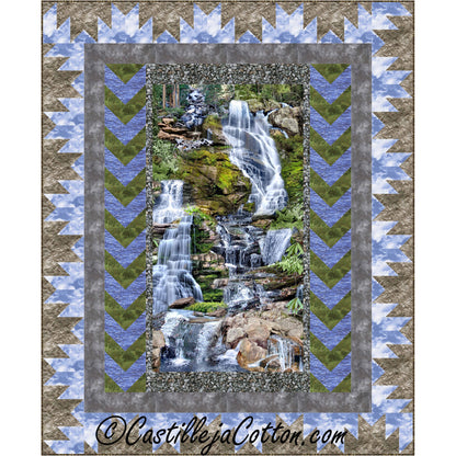 Mountain Waterfall Quilt Pattern CJC-52341 - Paper Pattern