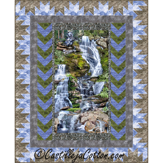 Mountain Waterfall Quilt Pattern CJC-52341 - Paper Pattern