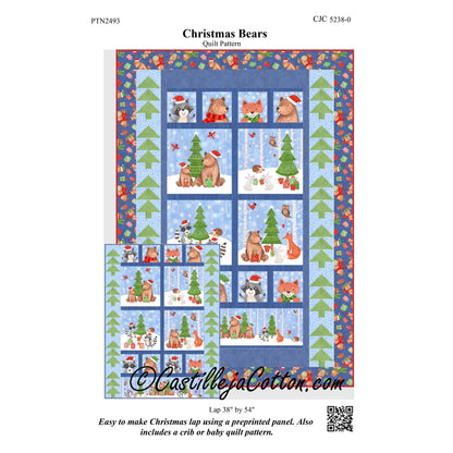 Christmas Bears Quilt Pattern CJC-52380 - Paper Pattern