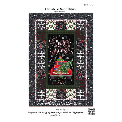 Christmas Snowflakes Quilt Pattern CJC-52431 - Paper Pattern